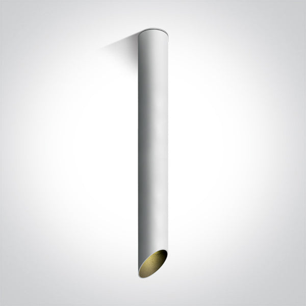 One Light 12105E3/W/B WHITE CYLINDER MR16 GU10 10w 500mm DARK LIGHT
