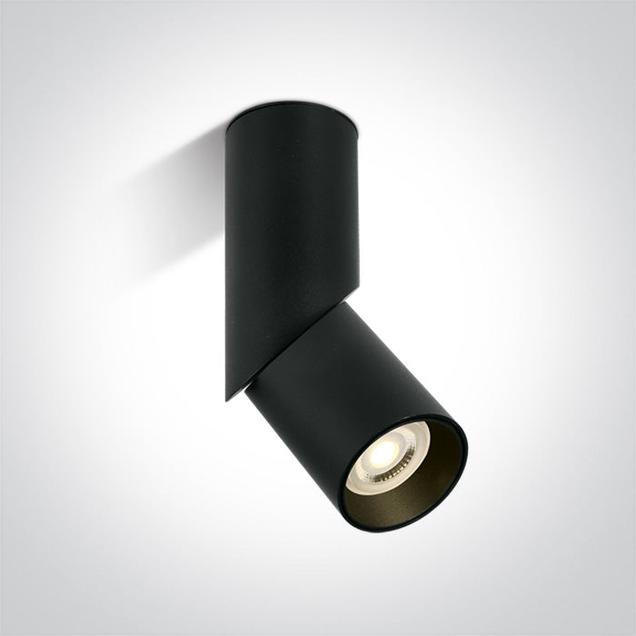 One Light 12105E4/B BLACK GU10 10w DARK LIGHT
