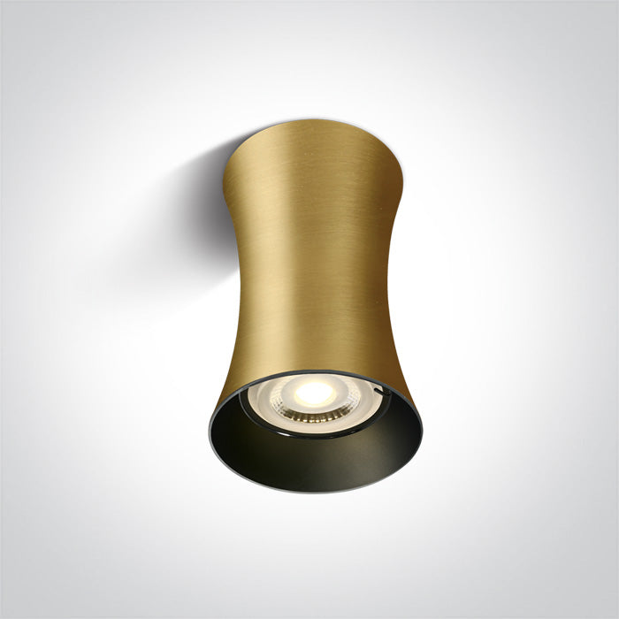 One Light 12105F/BBS BRUSHED BRASS GU10 10W 100-240V DARK LIGHT