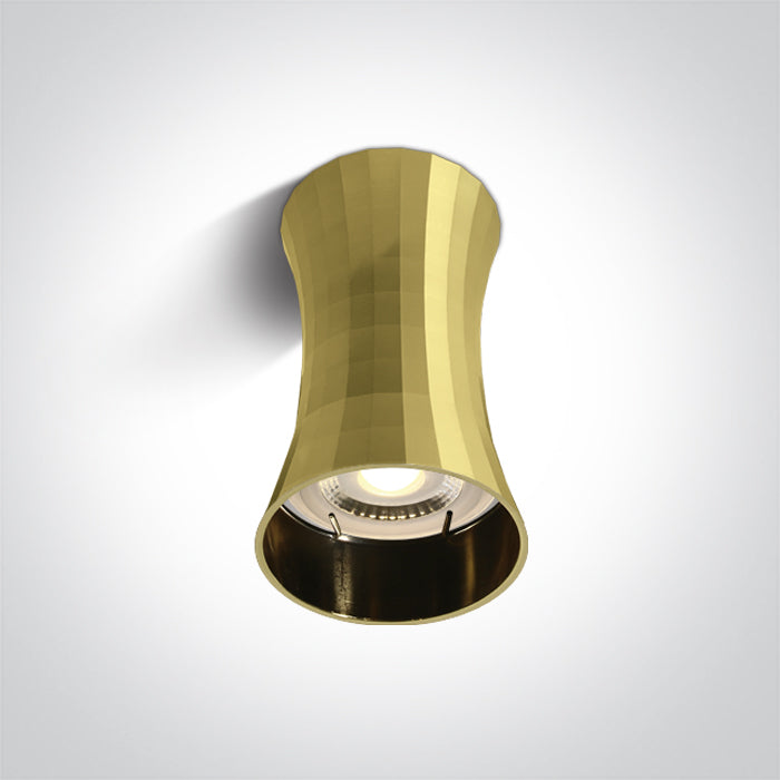 One Light 12105K/BBS BRUSHED BRASS GU10 10W 100-240V DARK LIGHT