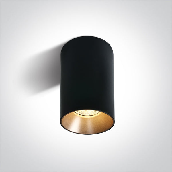 One Light 12105M/B BLACK GU10 10w DARK LIGHT