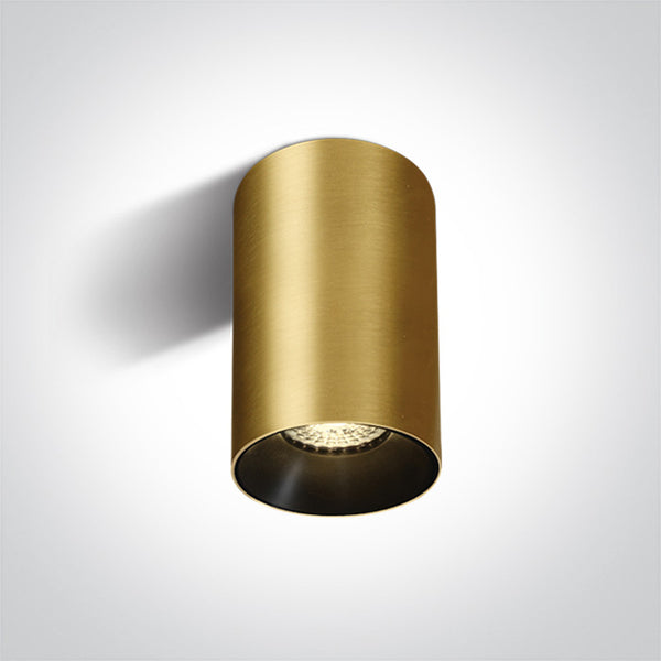 One Light 12105M/BBS BRUSHED BRASS GU10 10w DARK LIGHT