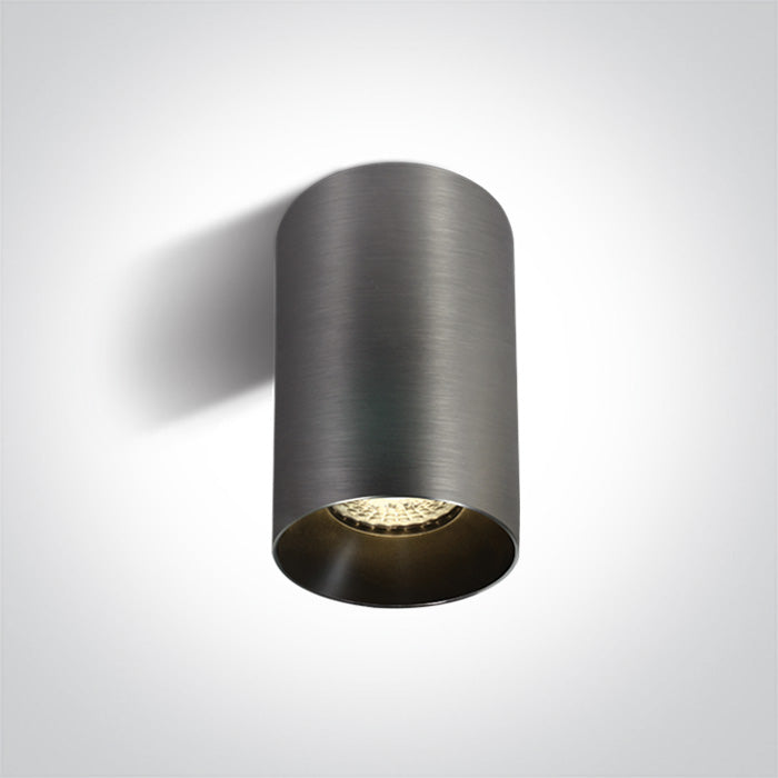 One Light 12105M/MG METAL GREY GU10 10w DARK LIGHT