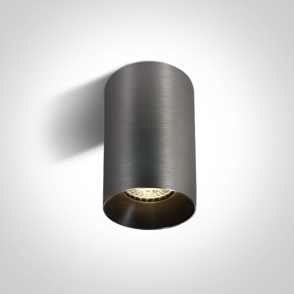 One Light 12105M/MG METAL GREY GU10 10w DARK LIGHT