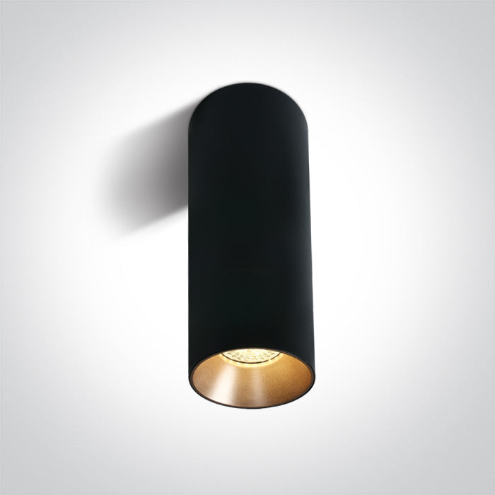 One Light 12105MA/B BLACK GU10 10w DARK LIGHT