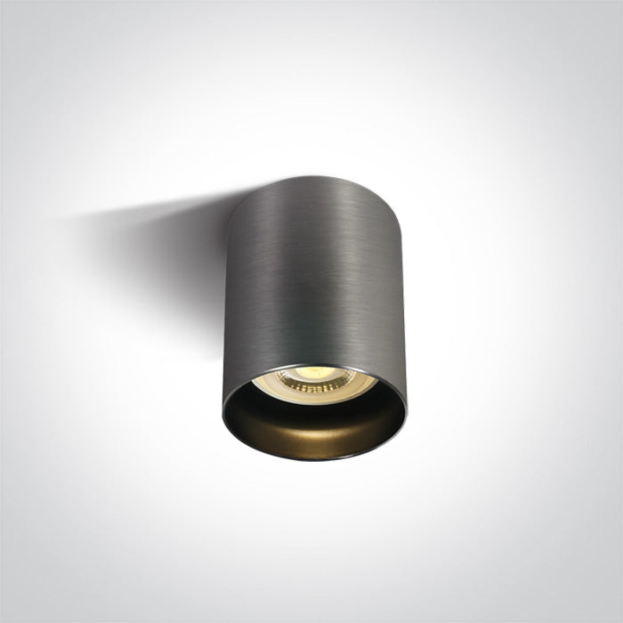 One Light 12105N/MG METAL GREY GU10 10W DARK LIGHT ROUND