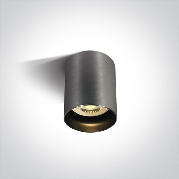 One Light 12105N/MG METAL GREY GU10 10W DARK LIGHT ROUND