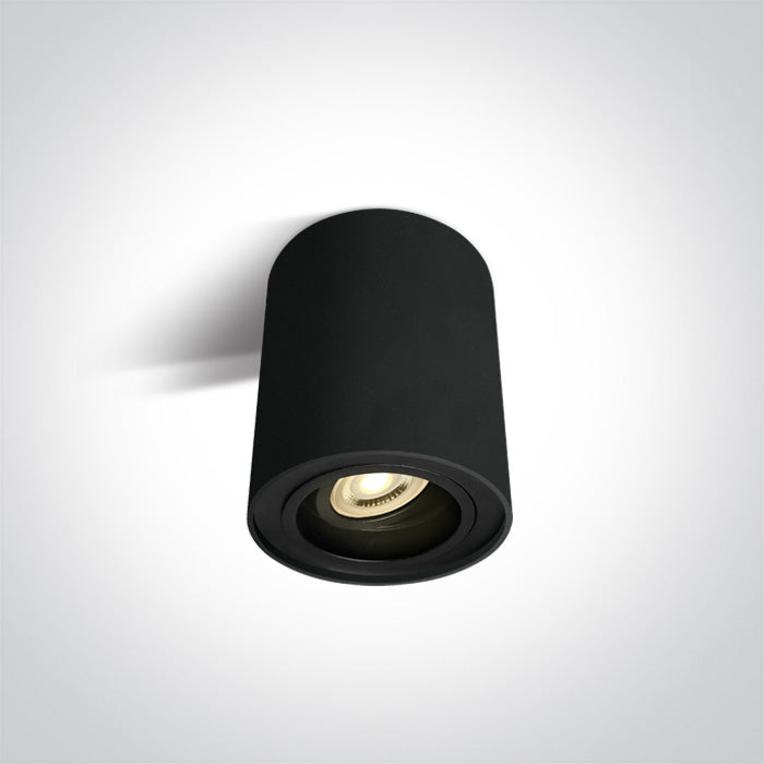 One Light 12105Y/B BLACK GU10 10W ADJUSTABLE 100-240V