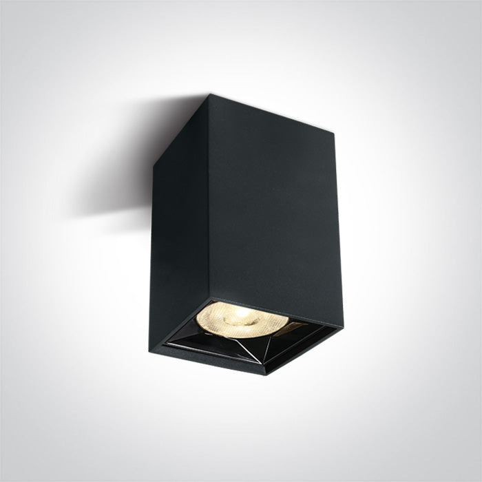 One Light 12106B/B/W BLACK LED 6W WW 38deg IP20 230V