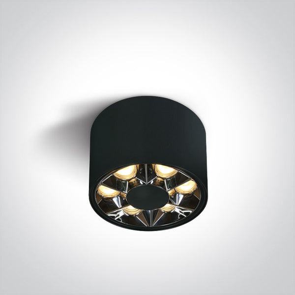 One Light 12106X/B/W BLACK 6W WW IP20 38deg 230V DARK LIGHT