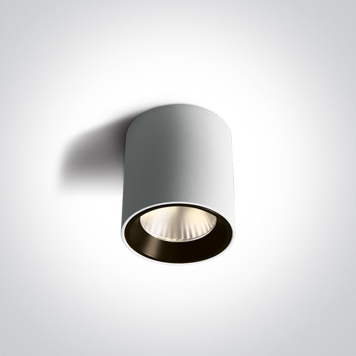 One Light 12107K/W/W WHITE LED 7W WW 35deg 230V ROUND