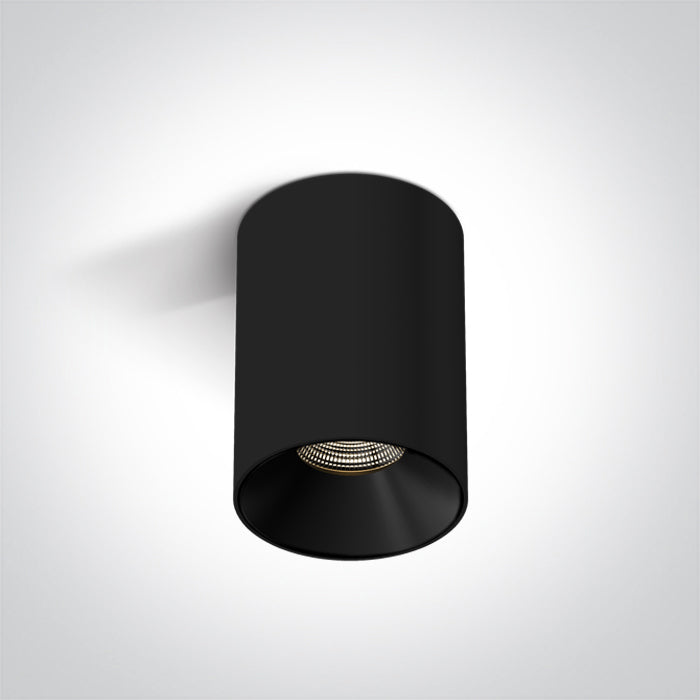 One Light 12107R/B/W BLACK 7W WW 230V DIMMABLE