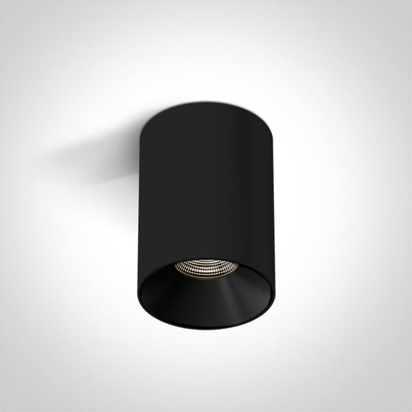 One Light 12107R/B/W BLACK 7W WW 230V DIMMABLE