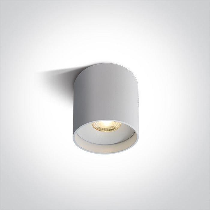 One Light 12108C/W/W WHITE LED 8W WW IP20 38deg 230V