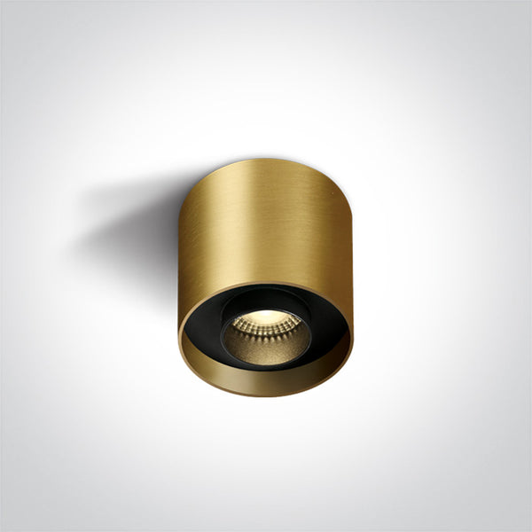 One Light 12108D/BBS/W BRUSHED BRASS LED 8W WW IP20 230V DARK LIGHT