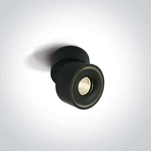 One Light 12108LA/B/W BLACK COB LED 8W WW IP20 230V