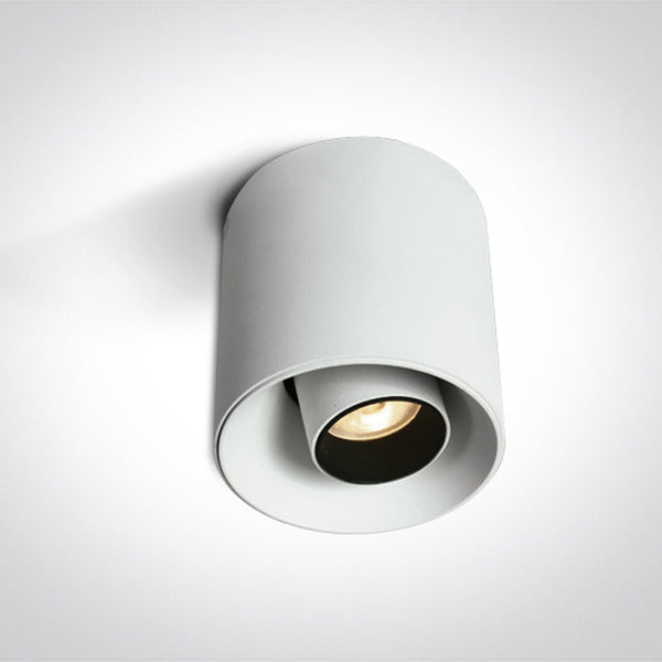 One Light 12108T/W/W WHITE 8W WW IP20 36deg ADJUSTABLE 230V DARK LIGHT