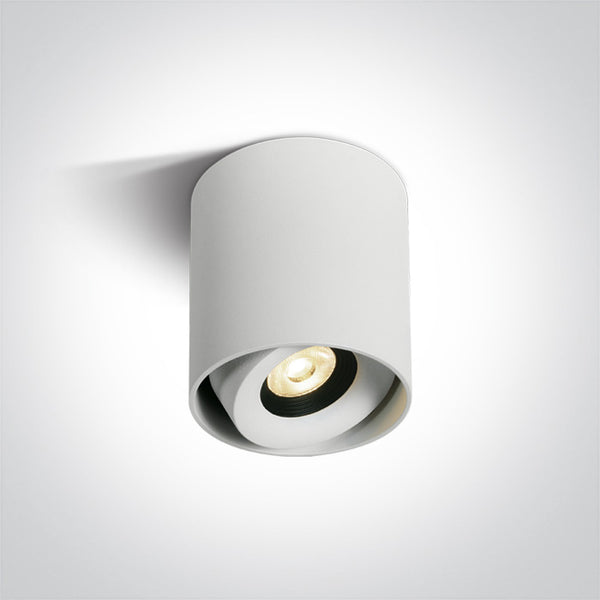One Light 12108X/W/W WHITE LED 8W WW 36deg IP20 230V DIMMABLE