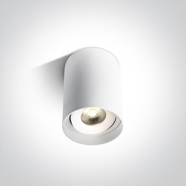One Light 12110D/W/W WHITE COB CYLINDER LED 10W WW 36deg IP20 100-240V