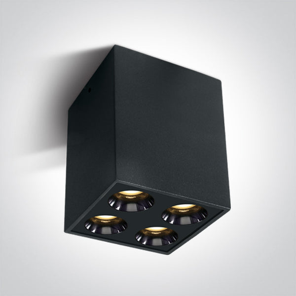 One Light 12110HB/B/W BLACK 10W WW IP20 38deg 230V DARK LIGHT