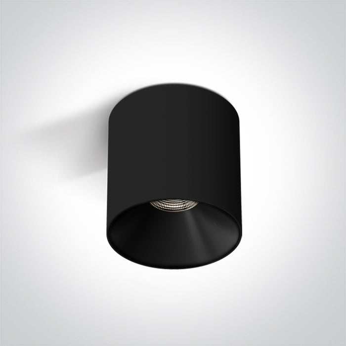 One Light 12110R/B/W BLACK 10W WW IP20 230V