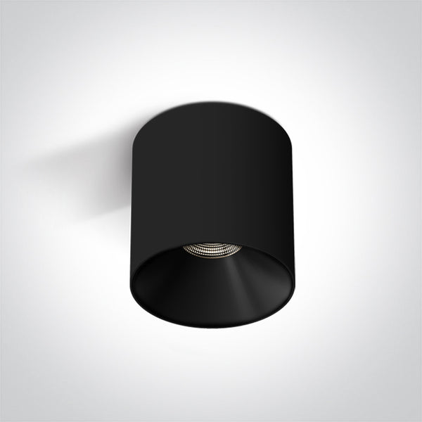 One Light 12110R/B/W BLACK 10W WW IP20 230V