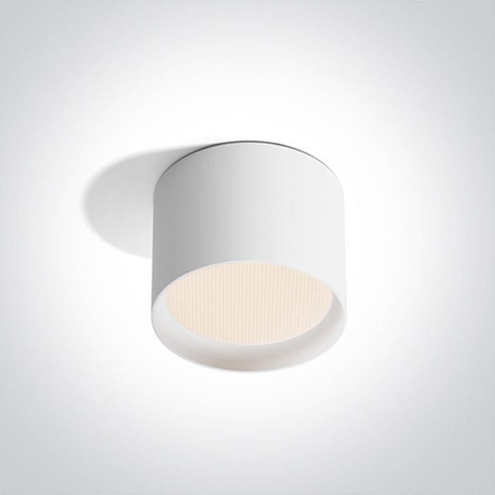 One Light 12112D/W/V WHITE 12W CCTV UGR19 IP44 230V