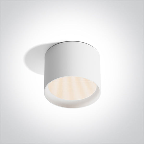 One Light 12112D/W/V WHITE 12W CCTV UGR19 IP44 230V