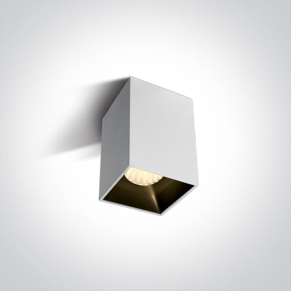 One Light 12112ZA/W/W WHITE LED 12W WW IP20 45deg 230V DARK LIGHT