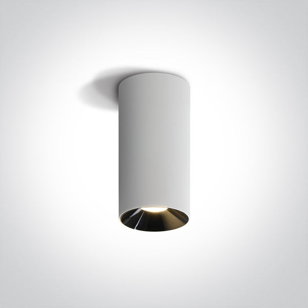 One Light 12115D/W/W WHITE LED CYLINDER 15W WW 45deg 230V