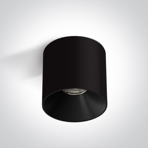 One Light 12118R/B/W BLACK 18W WW IP20 230V