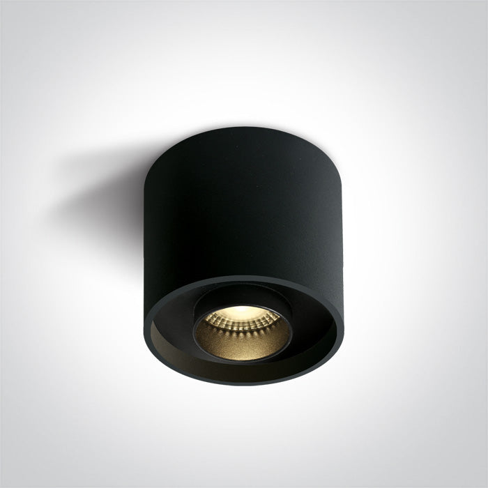 One Light 12122D/B/W BLACK LED 22W WW IP20 230V DARK LIGHT