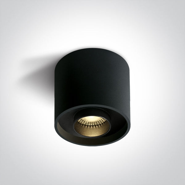 One Light 12122D/B/W BLACK LED 22W WW IP20 230V DARK LIGHT