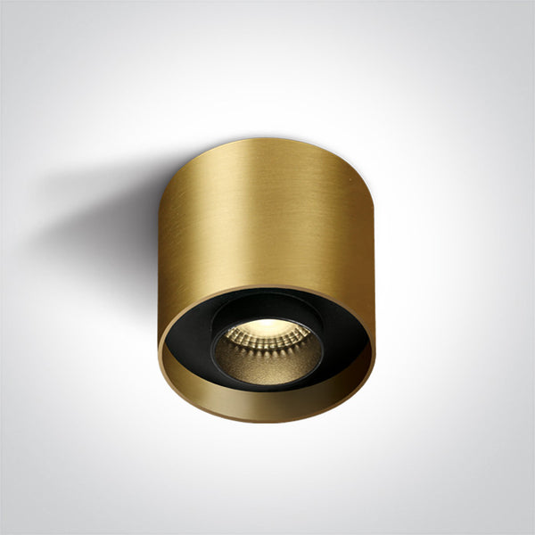 One Light 12122D/BBS/W BRUSHED BRASS LED 22W WW IP20 230V DARK LIGHT