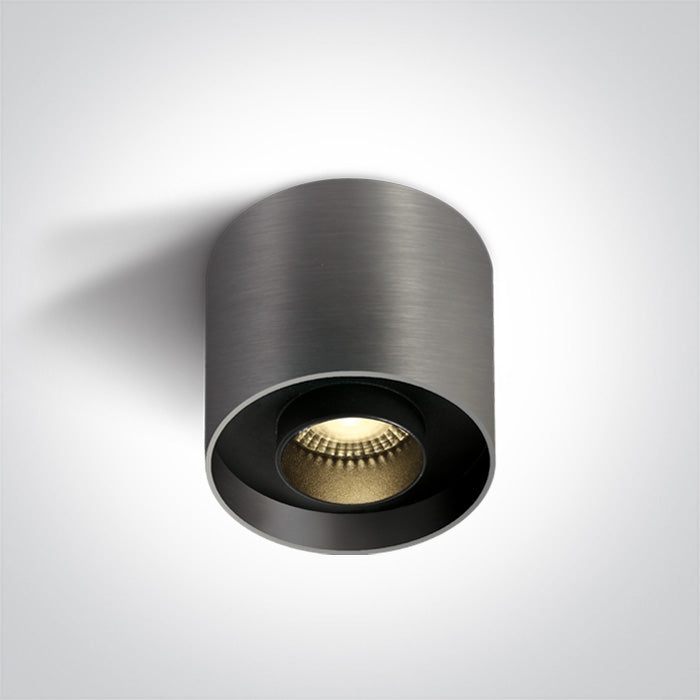 One Light 12122D/MG/W METAL GREY LED 22W WW IP20 230V DARK LIGHT