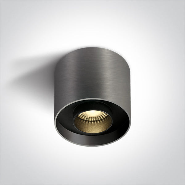 One Light 12122D/MG/W METAL GREY LED 22W WW IP20 230V DARK LIGHT