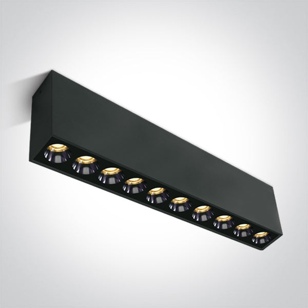 One Light 12124H/B/W BLACK LED 24W WW IP20 38deg 230V DARK LIGHT