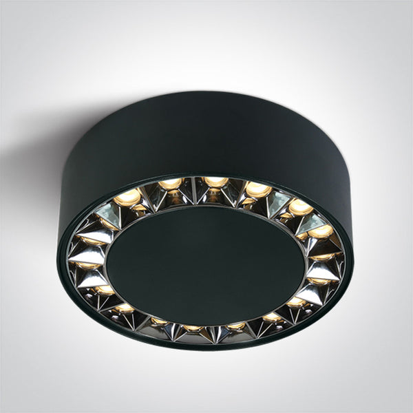 One Light 12124X/B/W BLACK LED 24W WW IP20 38deg 230V DARK LIGHT