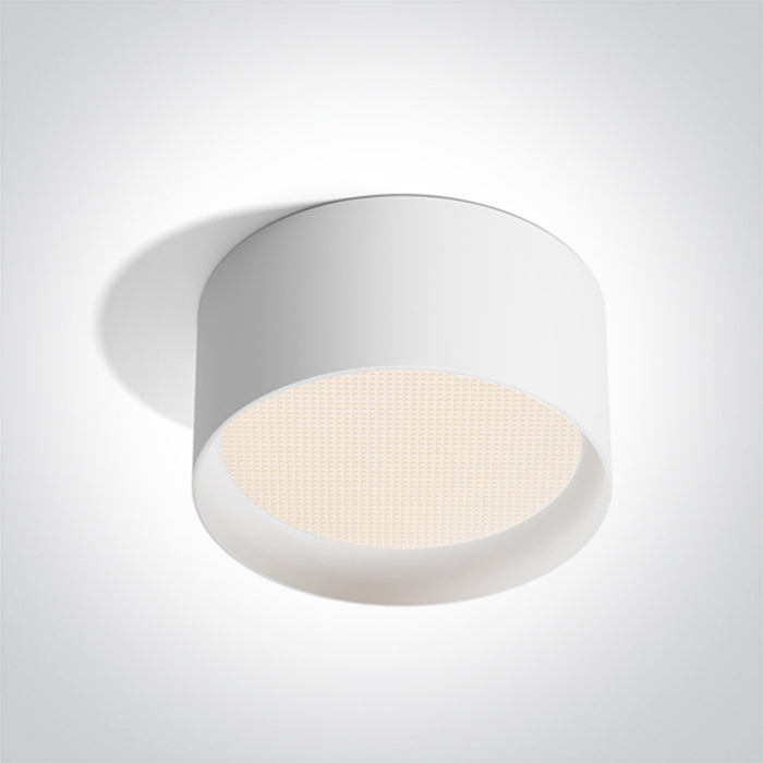 One Light 12125D/W/V WHITE 25W CCTV UGR19 IP44 230V