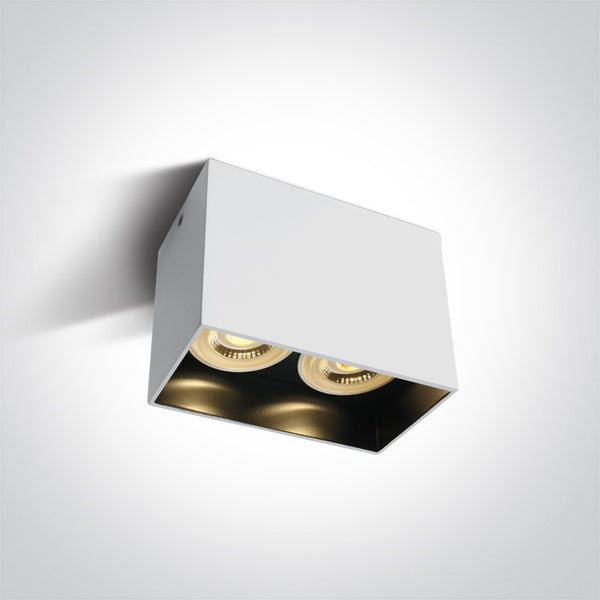 One Light 12205NA/W WHITE GU10 2x10W DARK LIGHT