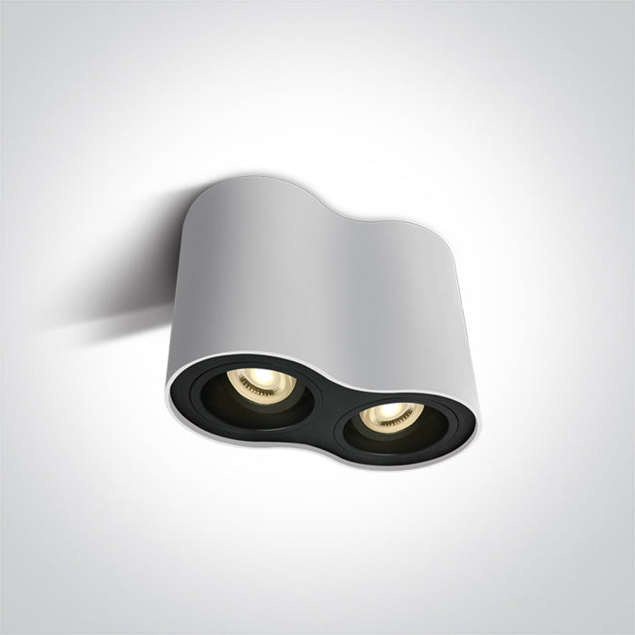 One Light 12205Y/W WHITE GU10 2x10W ADJUSTABLE 100-240V
