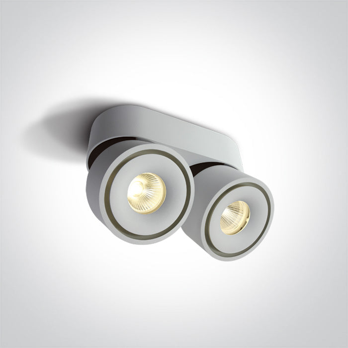 One Light 12208LA/W/W WHITE COB LED 2x8W WW IP20 230V