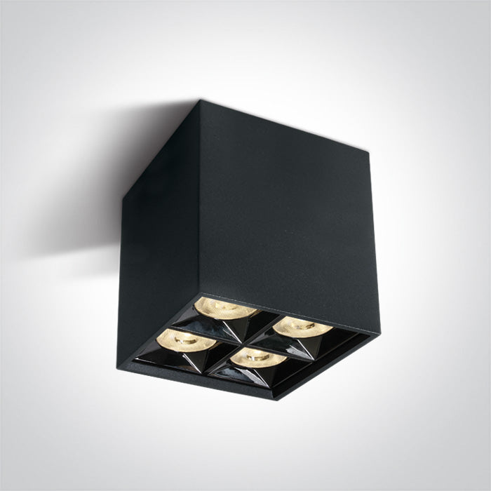 One Light 12406B/B/W BLACK LED 15W WW 38deg IP20 230V