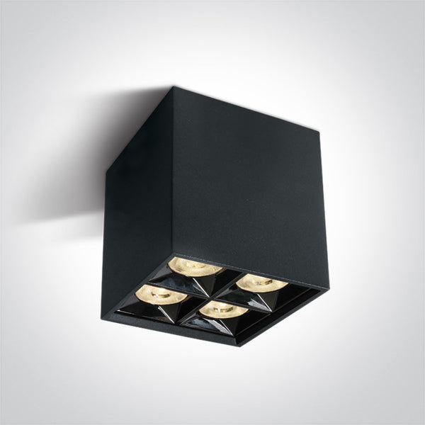 One Light 12406B/B/W BLACK LED 15W WW 38deg IP20 230V