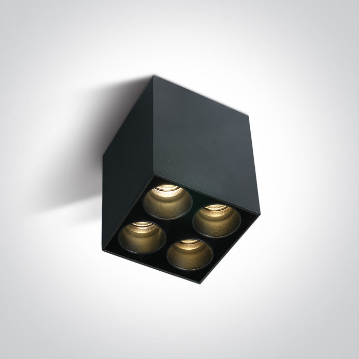 One Light 12406C/B/W BLACK LED 10W WW IP20 230V DARK LIGHT