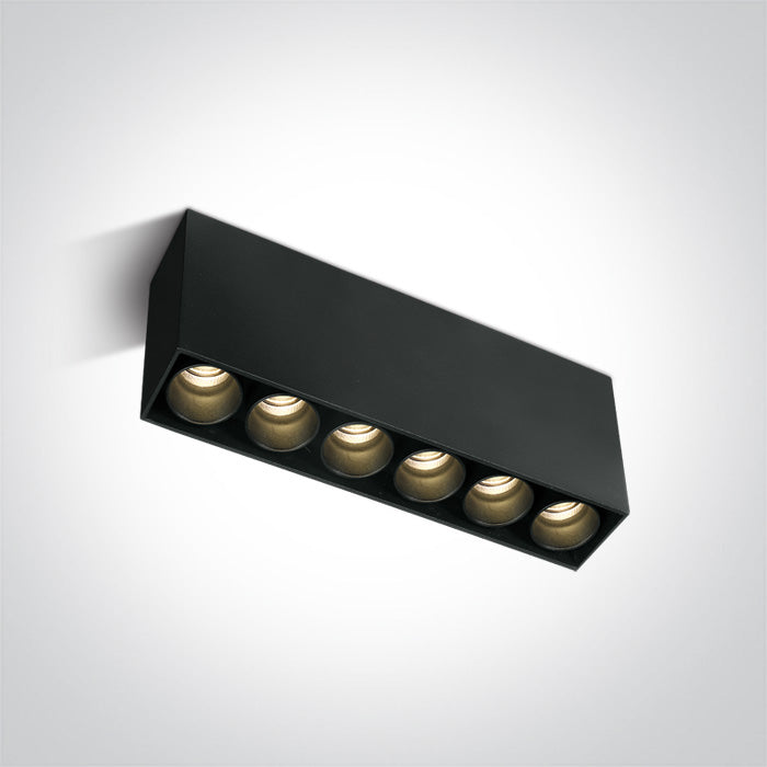 One Light 12606C/B/W BLACK LED 15W WW IP20 230V DARK LIGHT