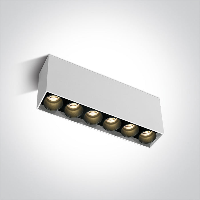 One Light 12606C/W/W WHITE LED 15W WW IP20 230V DARK LIGHT