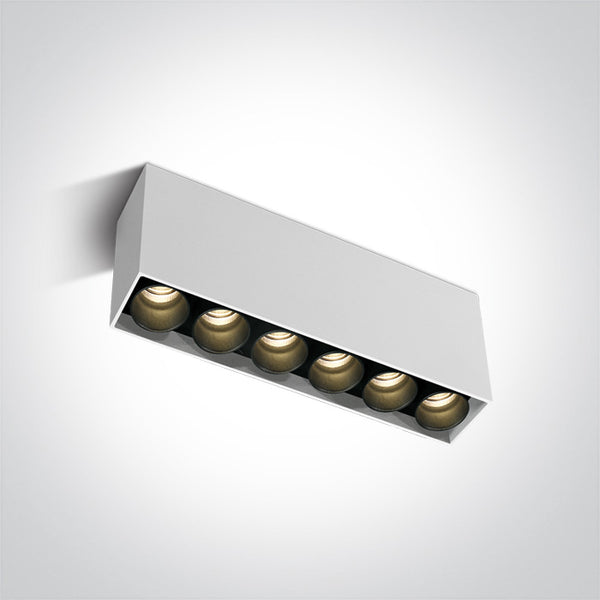 One Light 12606C/W/W WHITE LED 15W WW IP20 230V DARK LIGHT