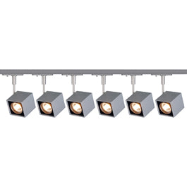 SLV 143354TK6 Altra Dice 50W 6 Light Track Kit Silver Grey