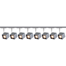 SLV 143354TK8 Altra Dice 50W 8 Light Track Kit Silver Grey